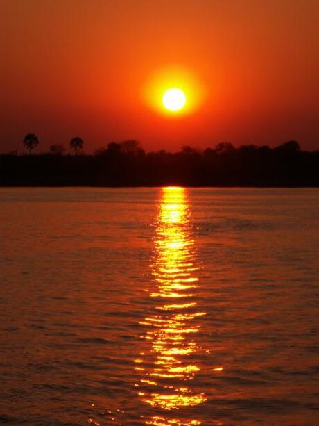 Zonsondergang Zambezi