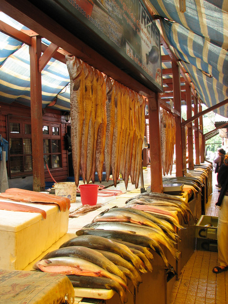 Vismarkt in Puerto Montt, Chili