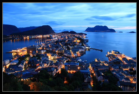 Alesund zonsondergang