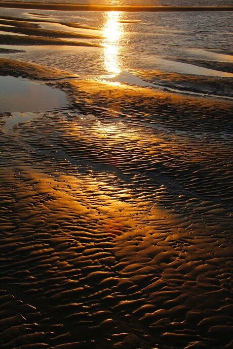 Zonsondergang op Ameland