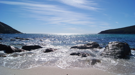 rocks on the water