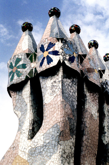 Barcelona Gaudi chimneys