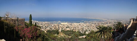 Panorama over Haifa Israël