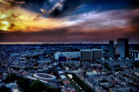 Zonsondergang Den Haag (HDR)