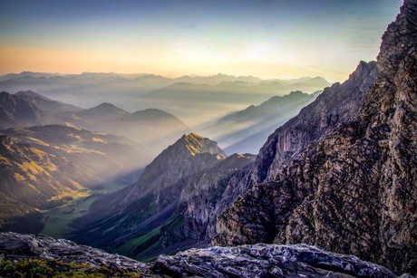 een alpen morgen