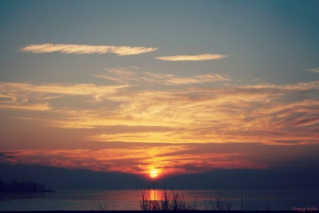 Zonsopgang Ijsselmeer