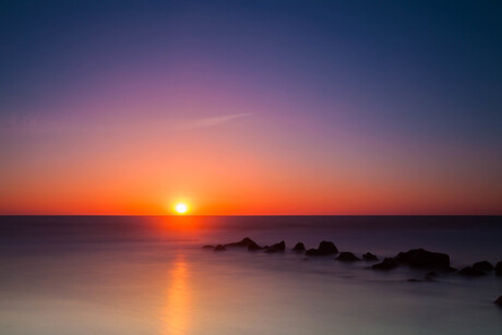 Lacanau Ocean: Zonsondergang