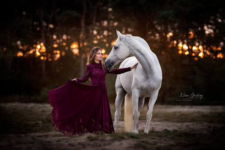 Elah met haar prachtige paard Zita