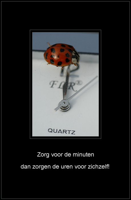 Zorg voor de minuten.....