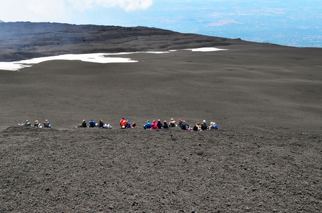 Lunch op de Etna