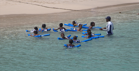 Zwemles op St. Maarten mei 2012
