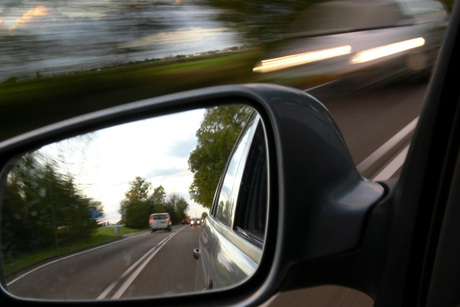 Speed in the rearview mirror
