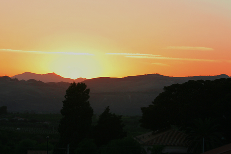 Zonsondergang Paterno, Sicilië