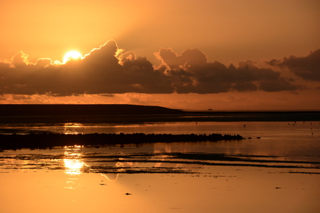 zonsopkomst wad Terschelling