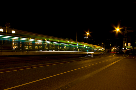 Tram op Blauwbrug