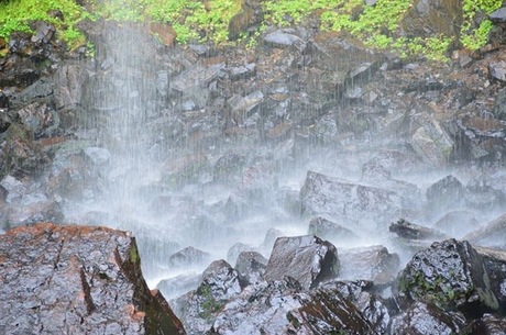 Einde van de waterval