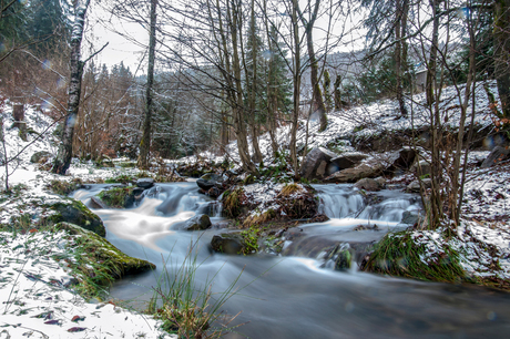 Running river from the mountains