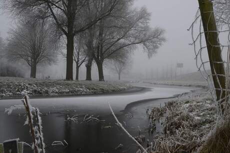 Winterse weer in Sneek