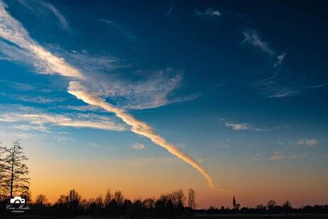 Mooie lucht boven Schiedam