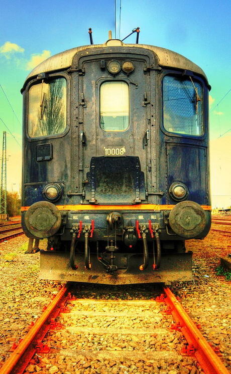 Oude locomotief