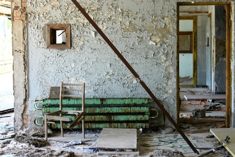 Huis in Pripyat (Tsjernobyl)