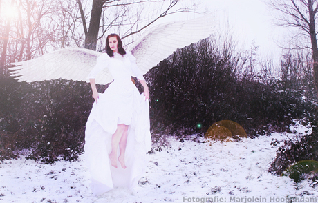 Snow angel rising.