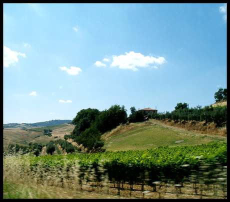 Toscane vanuit de auto