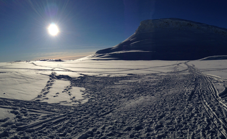 Samiberg Fins Lapland ochtend