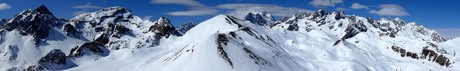 Panorama skigebied Serre Chevalier