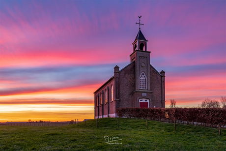 Zonsondergang in Homoet