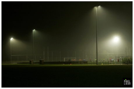 Voetbal in de mist