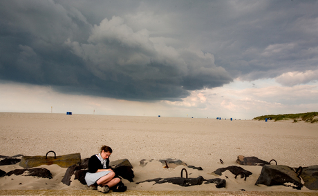 Lezen "op" Hoek van Holland