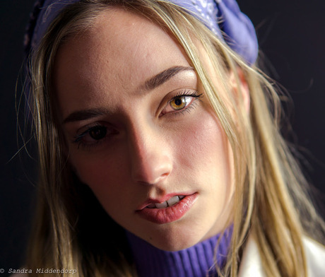 Beauty with brown eyes