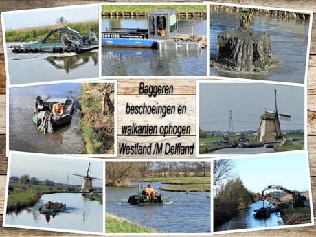 collage waterwerken Westland , M Delfland div data en lokaties