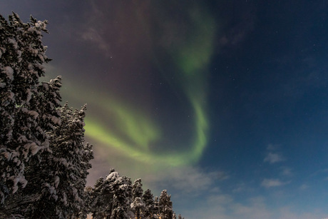 Noorderlicht boven Inari (Finland)