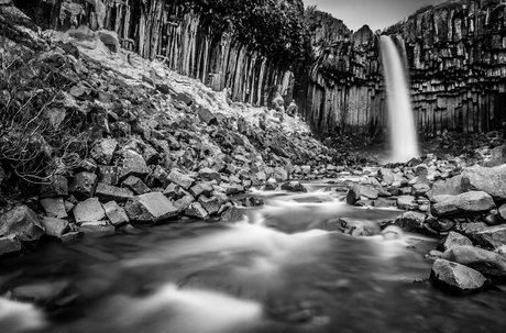 Svartifoss in BW, Iceland