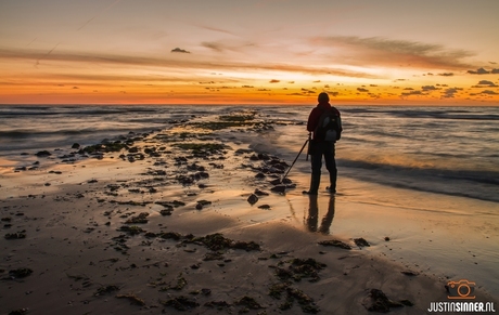 Zonsondergang op Texel.