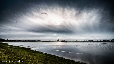 Hoogwater te Olst aan de IJsseldijk