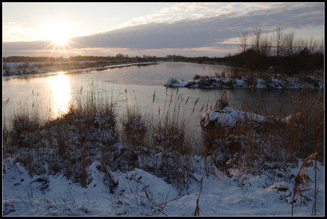 Zon en sneeuw