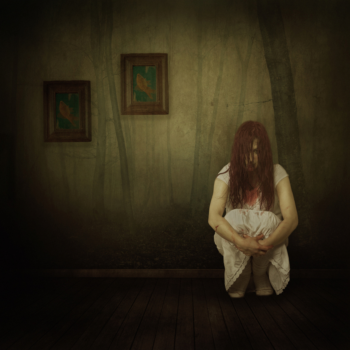 Time after time - just some art @@ - foto door marley op 17-04-2012 - deze foto bevat: portret, art, meisje, bloed, fantasy