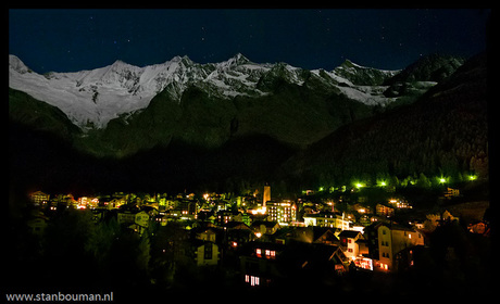 Saas Fee by night