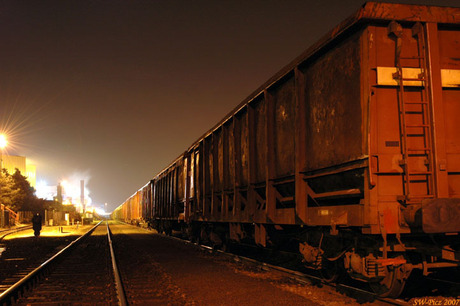 Spoorweg by night