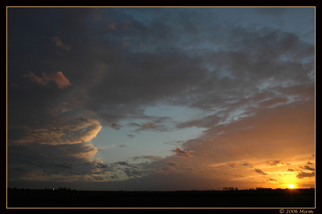 Zonsondergang in "De Purmer"