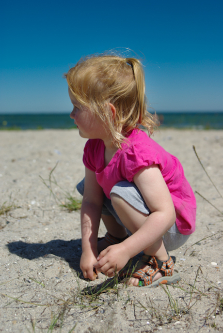 Op het strand