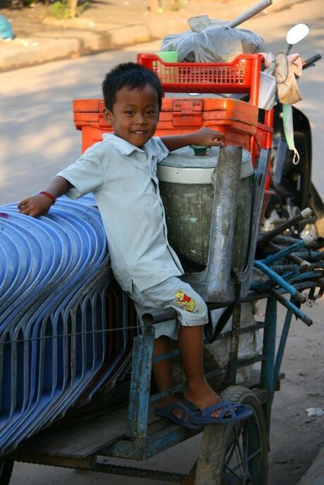 Mannetje in Cambodja