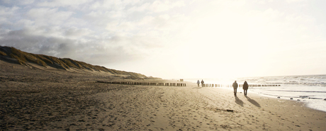 Winterse strandwandeling