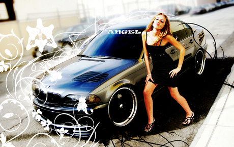 Model Angel & Car