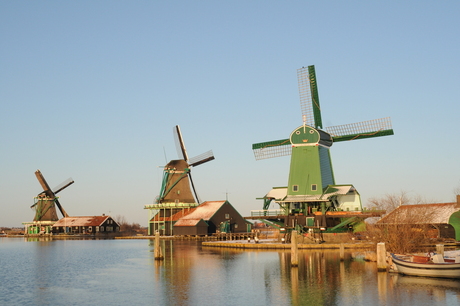 zaanse Schans op winterdag