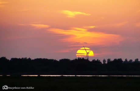 Zonsondergang Veerse Meer 270615
