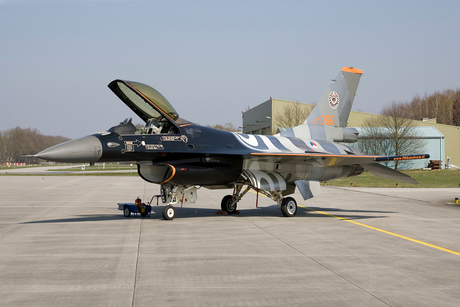 Introductie nieuwe F16 voor Demo Team